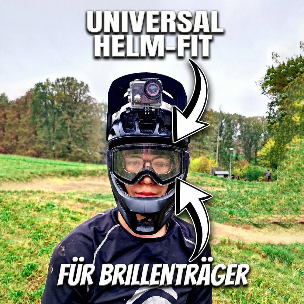mtb goggle für brillenträger Mountainbike FullFace Brille/Goggle mit Anti-Fog-Gläsern UV-Schutz OTG MTB Sportbrille für Helm Motorradbrille, Motocrossbrille, Skibrille NeonVision – GT Wear